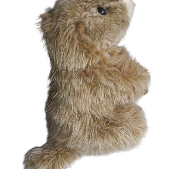 Save Our Space Brown Marmot Wombat Stuffed Animal 8 Inch Plush 2003 - Picture 4 of 10